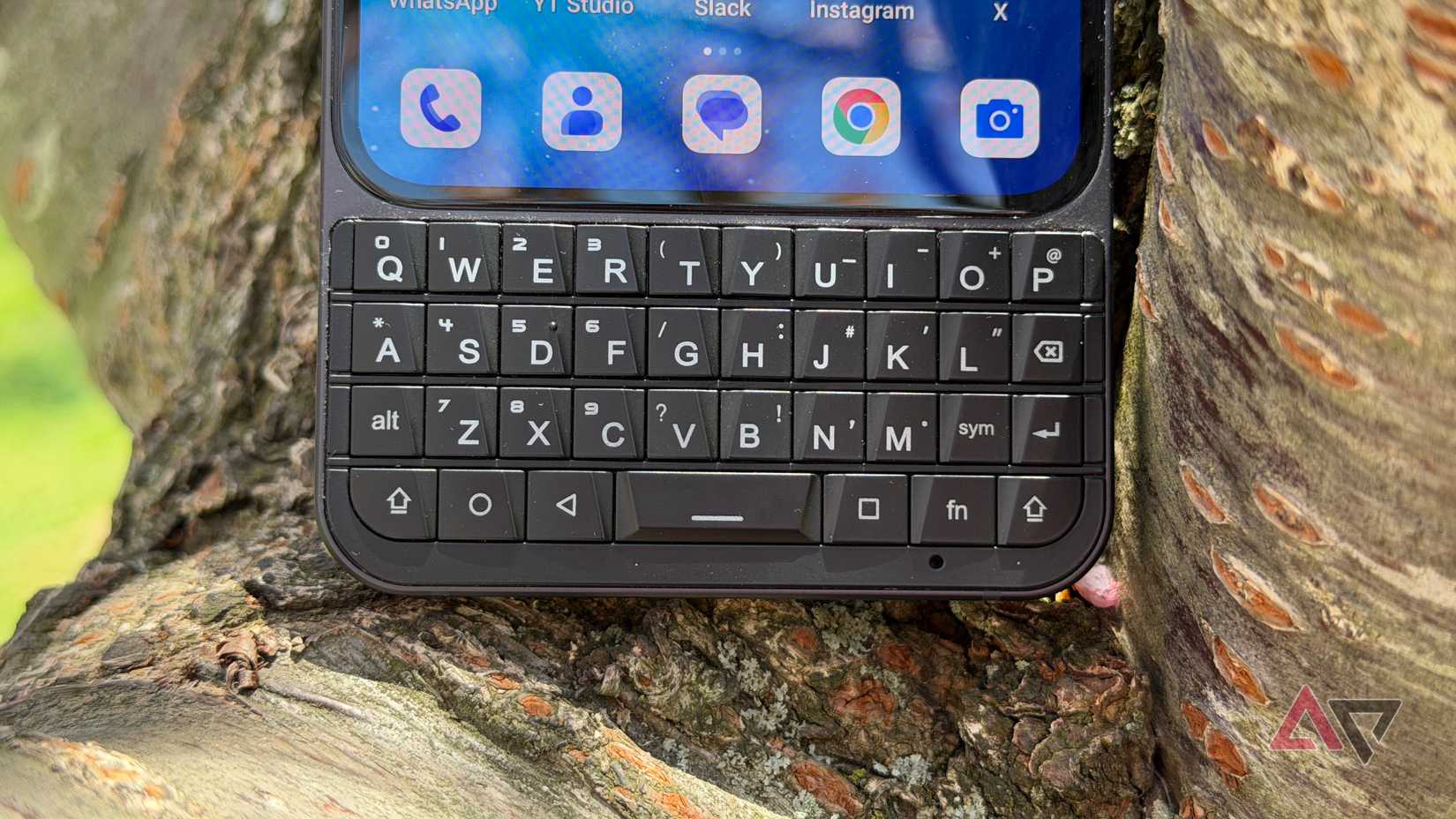 Close do teclado do Unihertz Titan 2 Elite