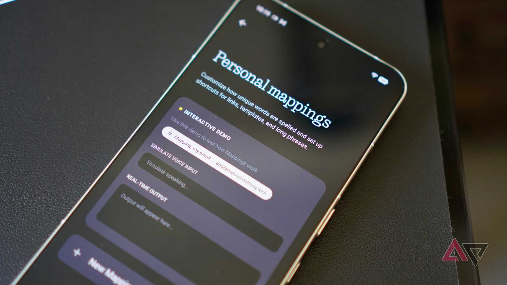 Mapeamento de palavras no Nothing's Essential Voice