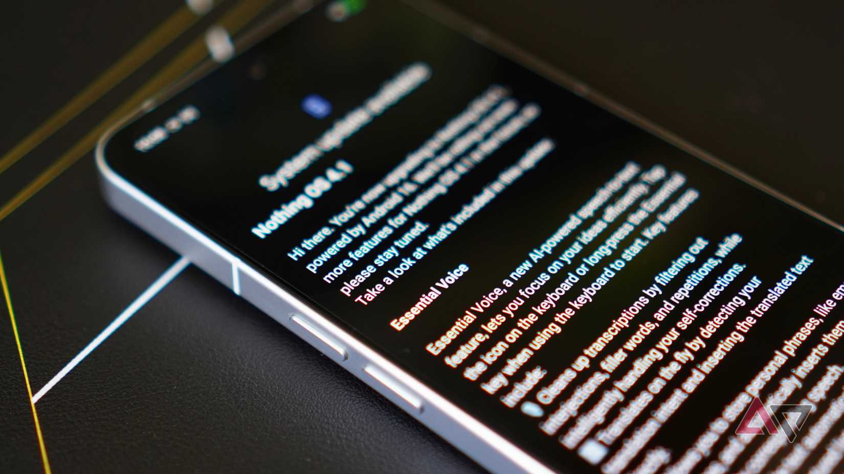 A atualização do Nothing OS 4.1 em um Nothing Phone 3