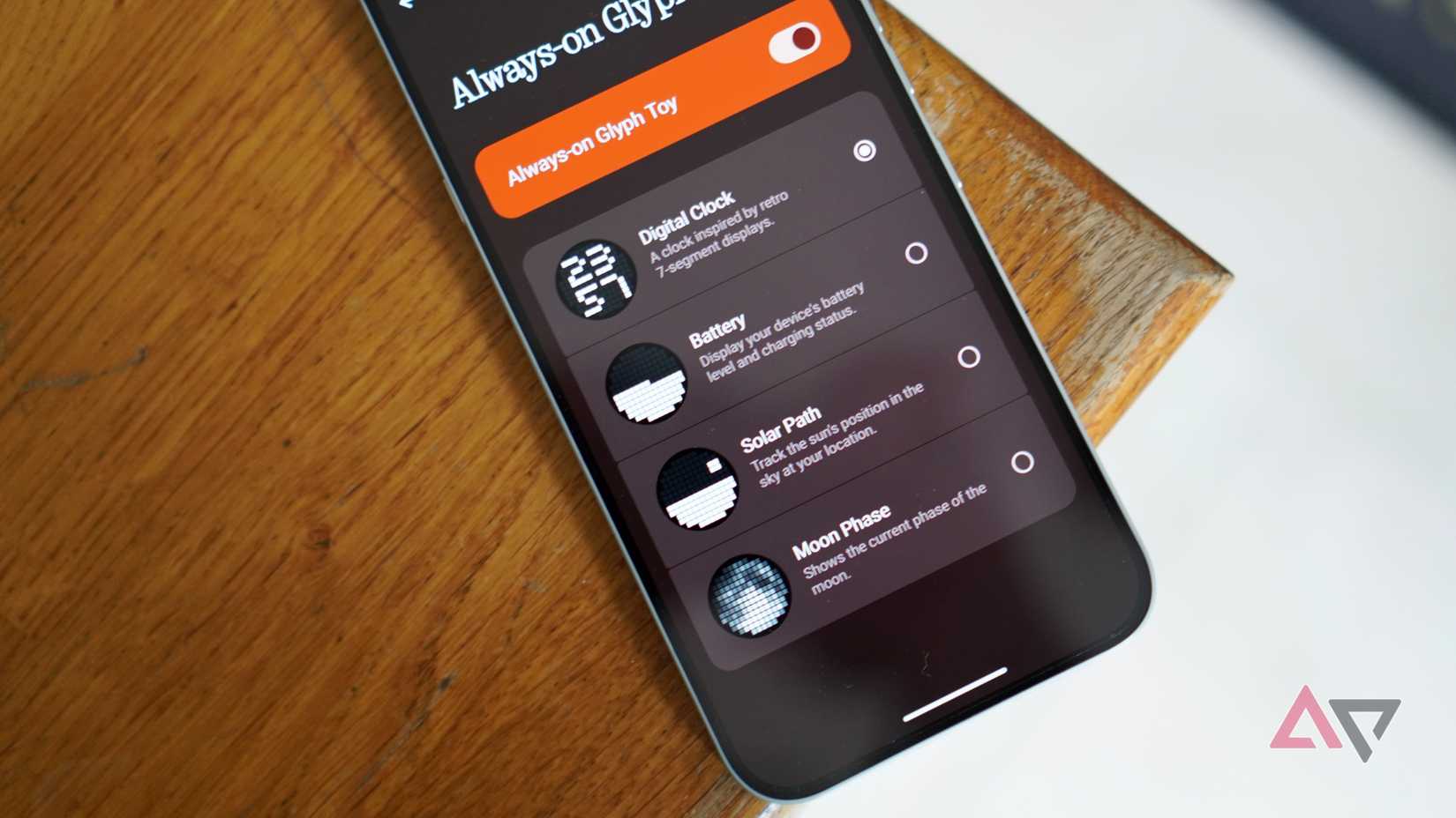The Nothing Phone (4a) Pro's Glyph Matrix controls