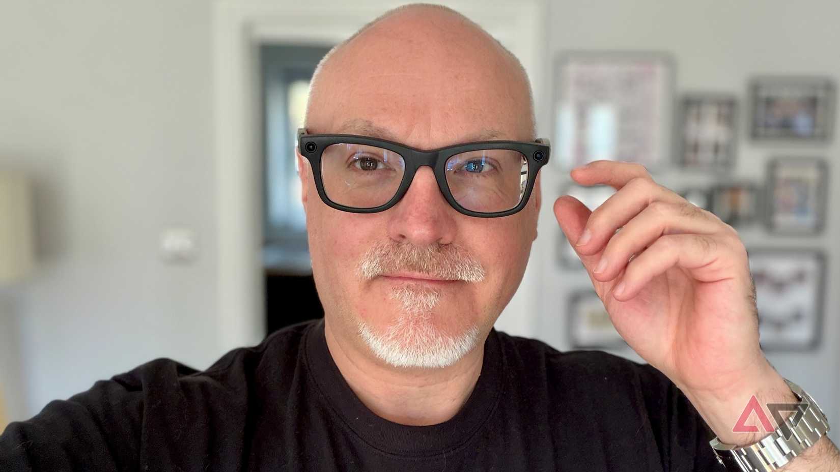 A person wearing the Ray-Ban Meta (Gen 2)