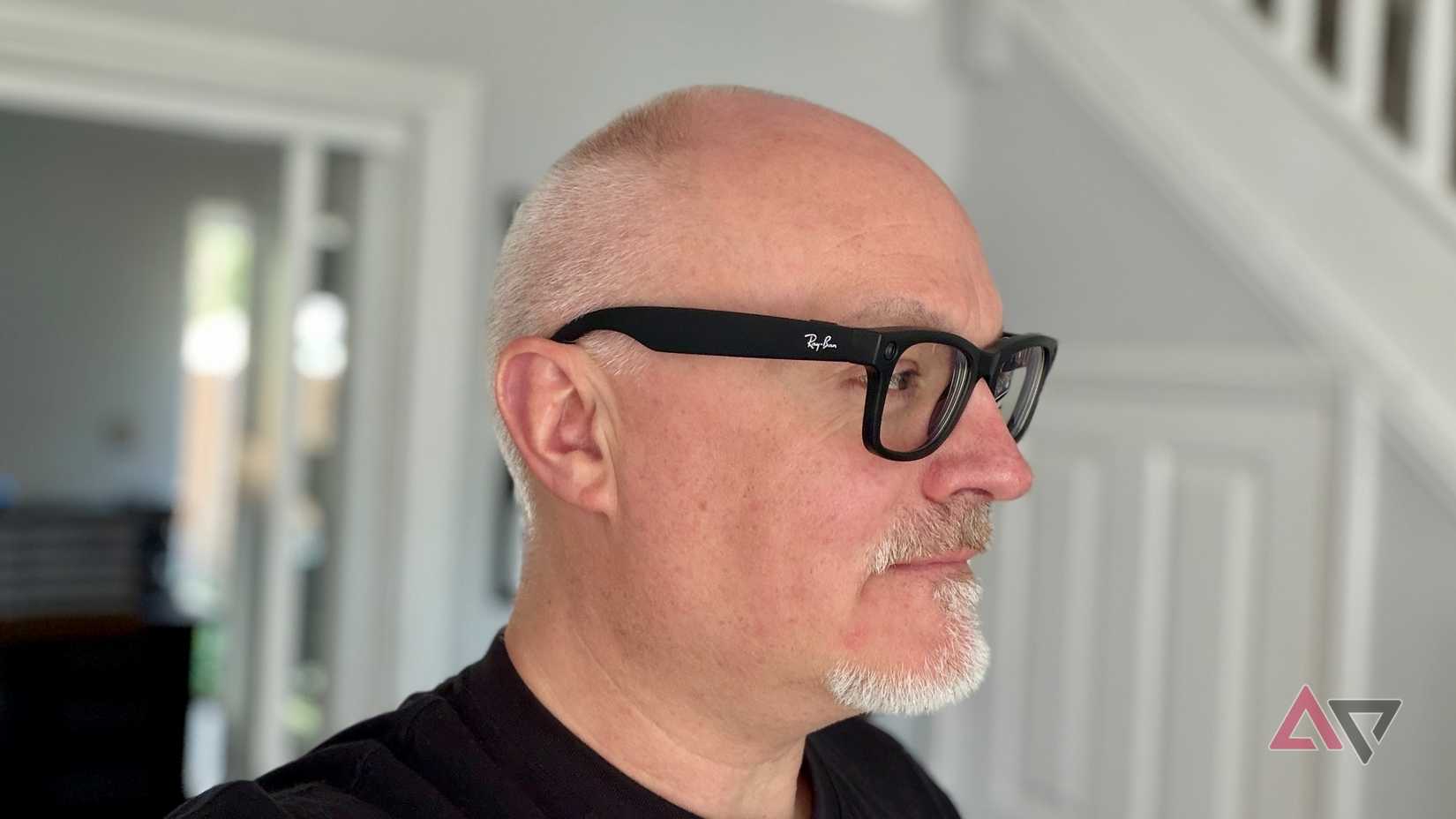 A person wearing the Ray-Ban Meta (Gen 2)