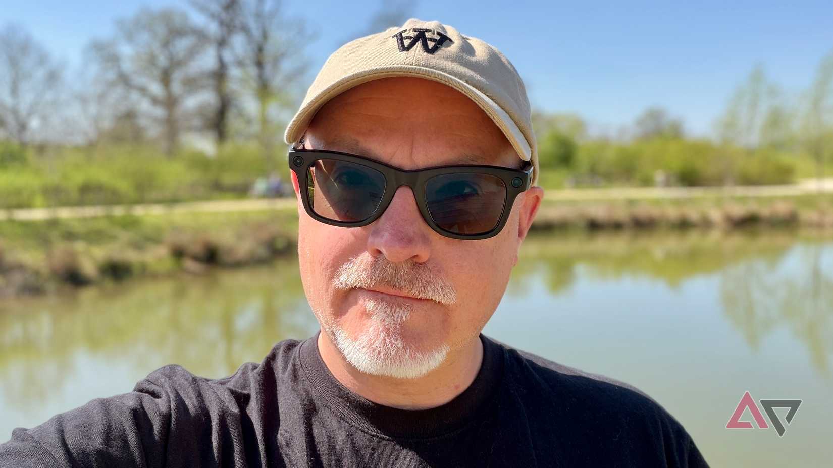 A person wearing the Ray-Ban Meta (Gen 2)