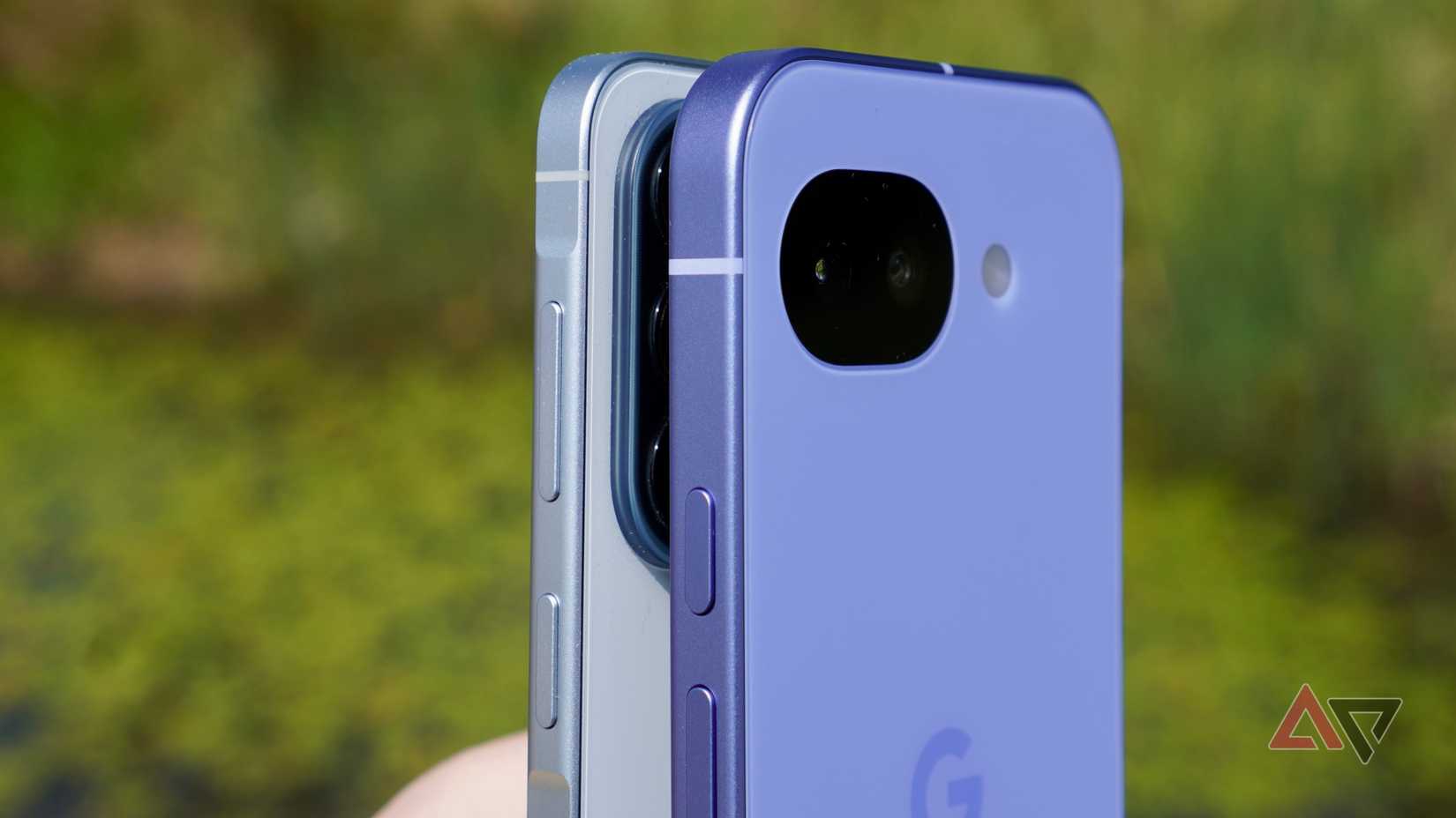 Os cantos do Samsung Galaxy A57 e Google Pixel 10a