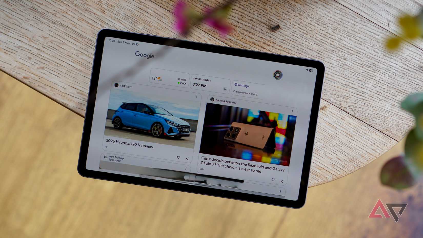 Google Discover no Samsung Galaxy Tab S11
