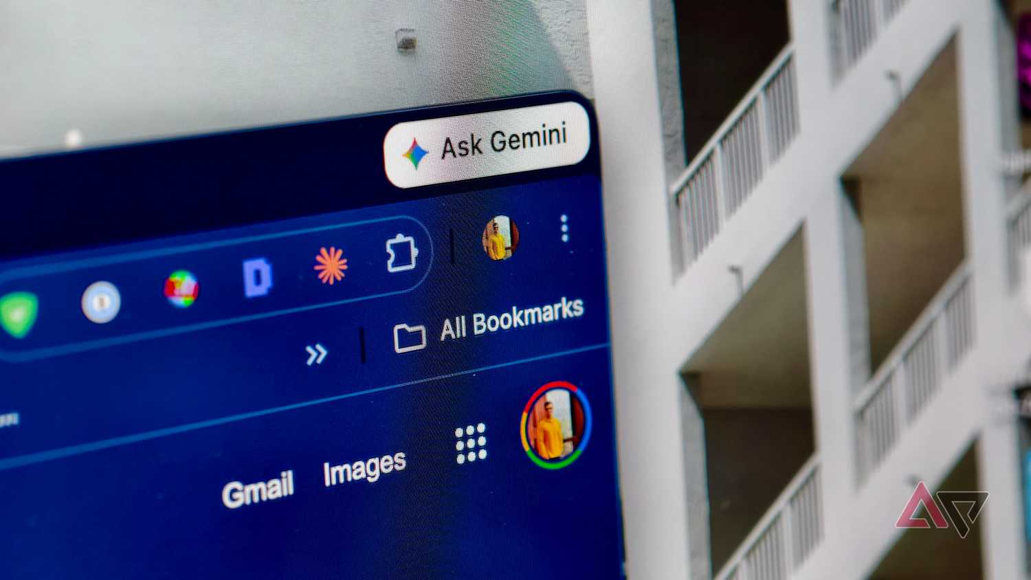 Ask Gemini button in Google Chrome
