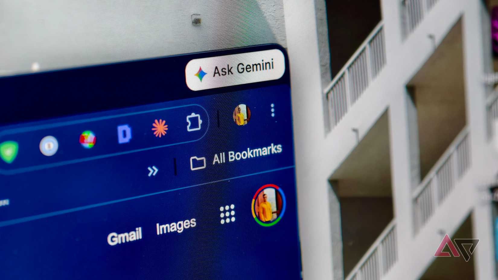 Botão Pergunte ao Gemini no Google Chrome