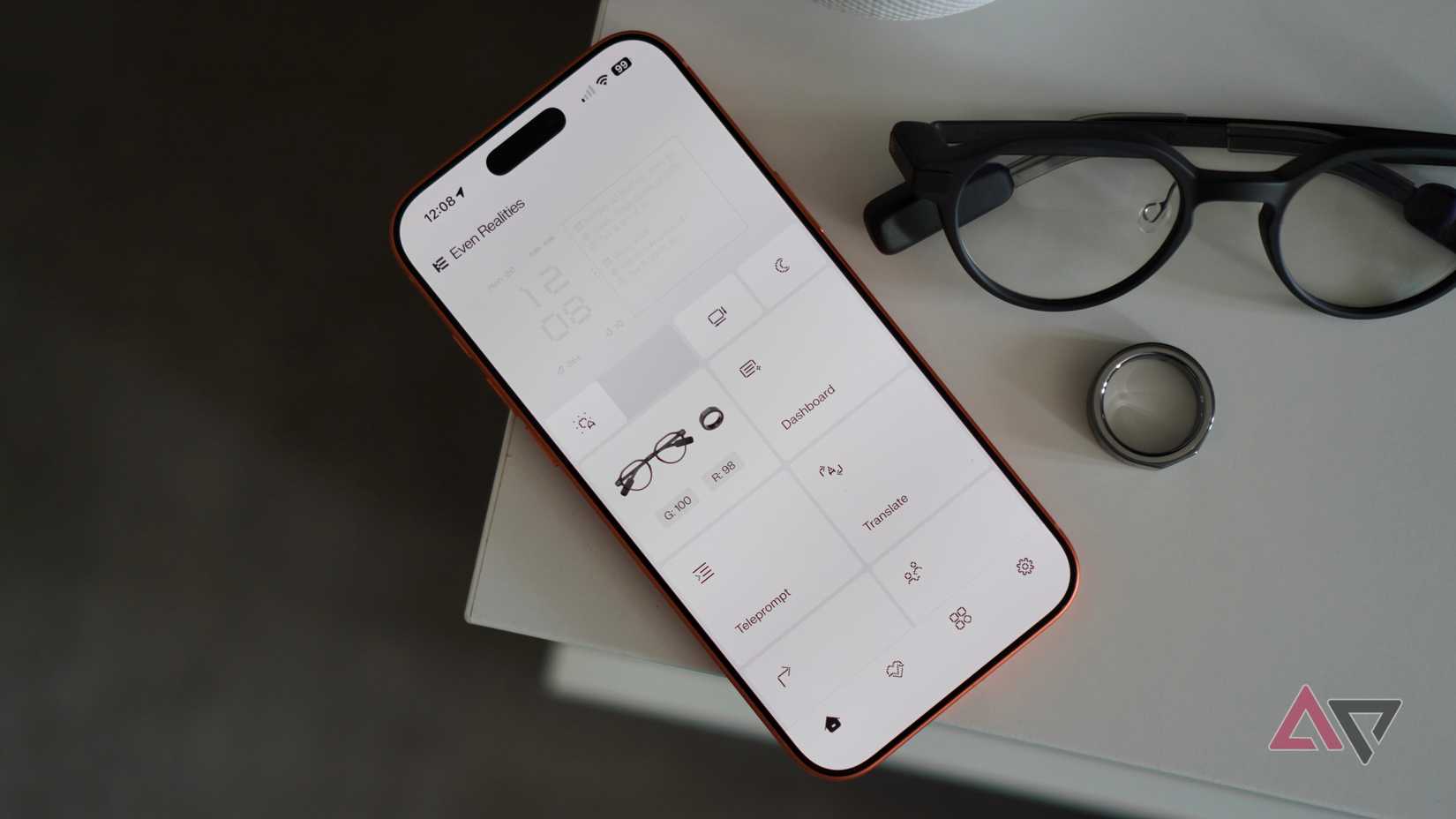 The Even Realities Even G2 smartglasses app on a phone