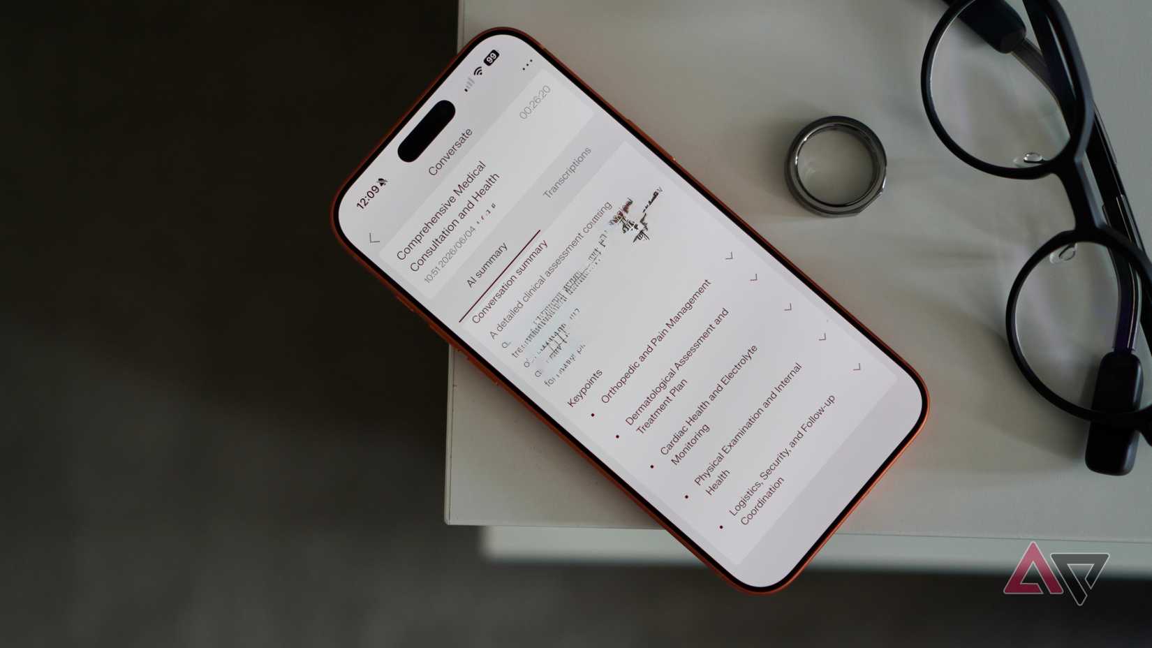 The Even Realities Even G2 smartglasses app on a phone