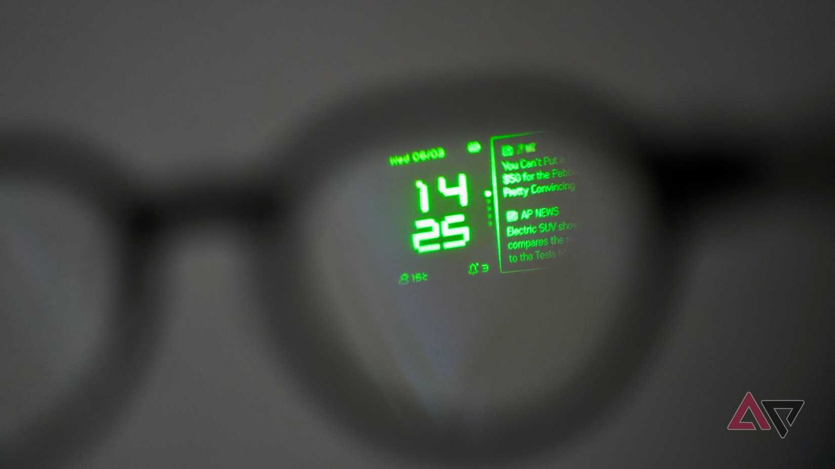 The screen in the Even Realities G2 smartglasses