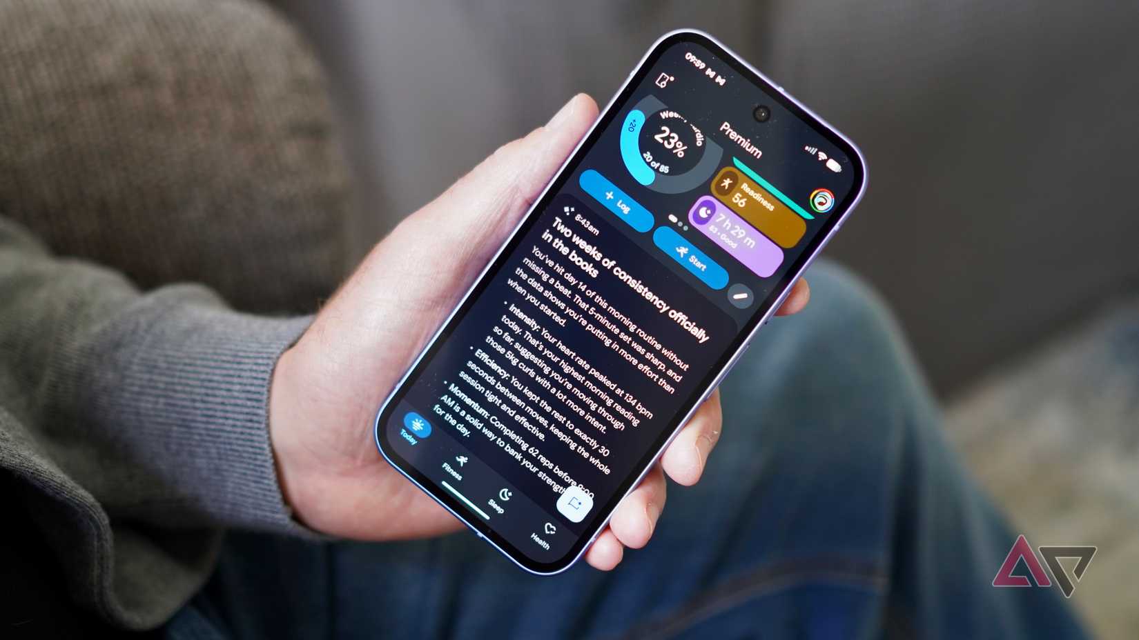 The AI Coach in the Google Health app