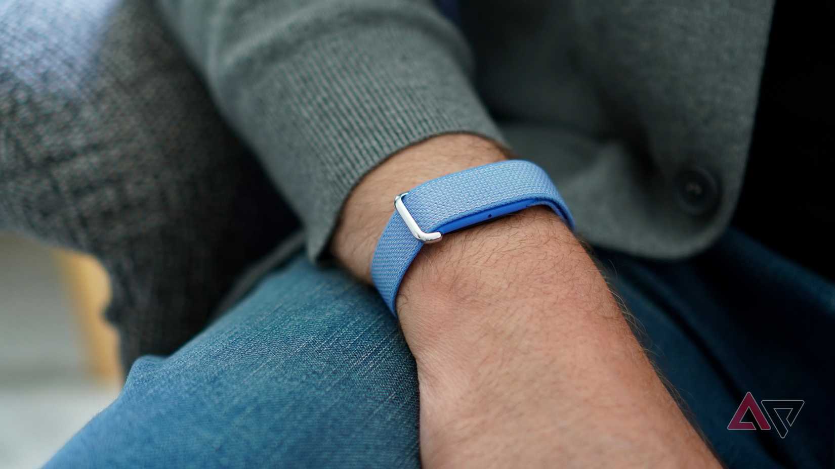 A person wearing the Fitbit Air