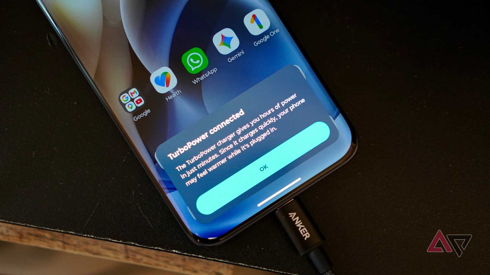 The Motorola Edge 70 Fusion on charge