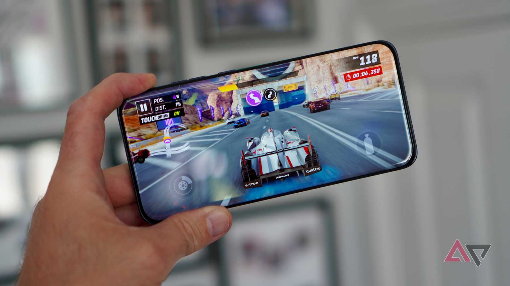 A game playing on the Motorola Edge 70 Fusion