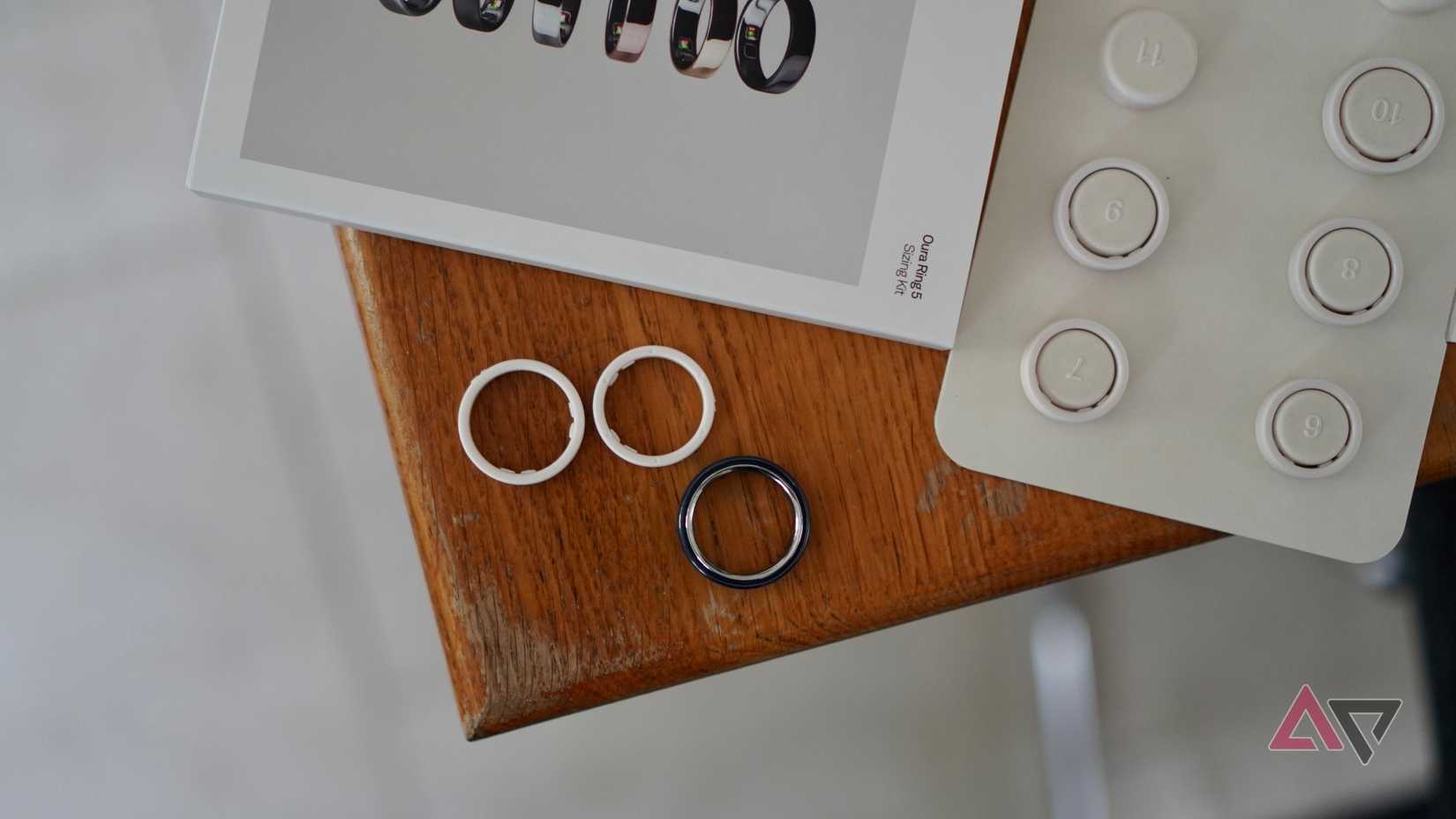 Kit de dimensionamento Oura Ring 5 com anéis