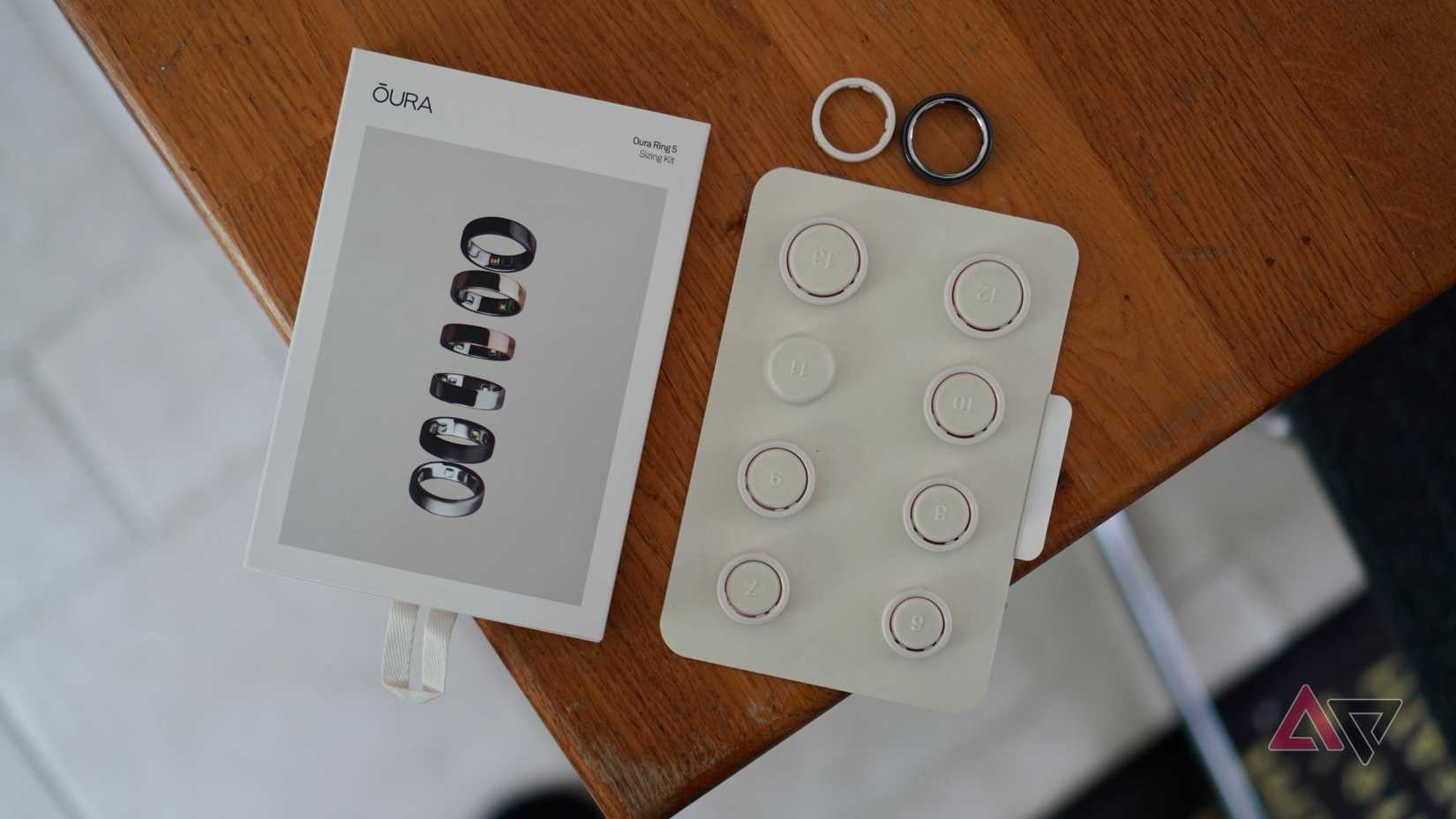 O kit de dimensionamento Oura Ring 5