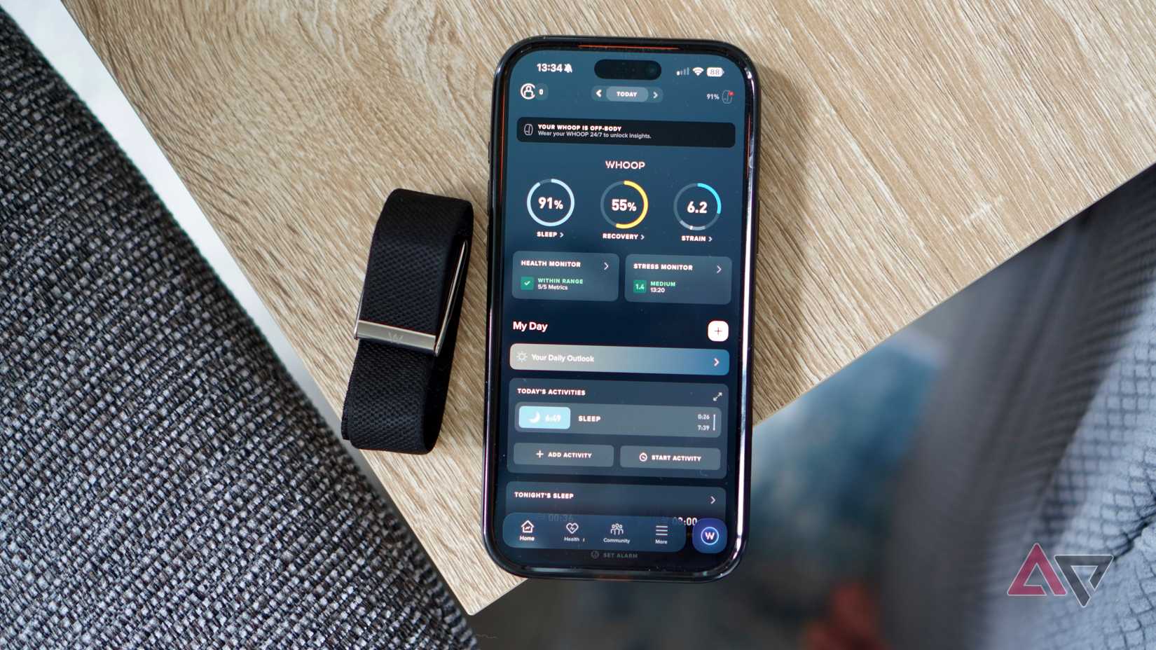 The Whoop band and app