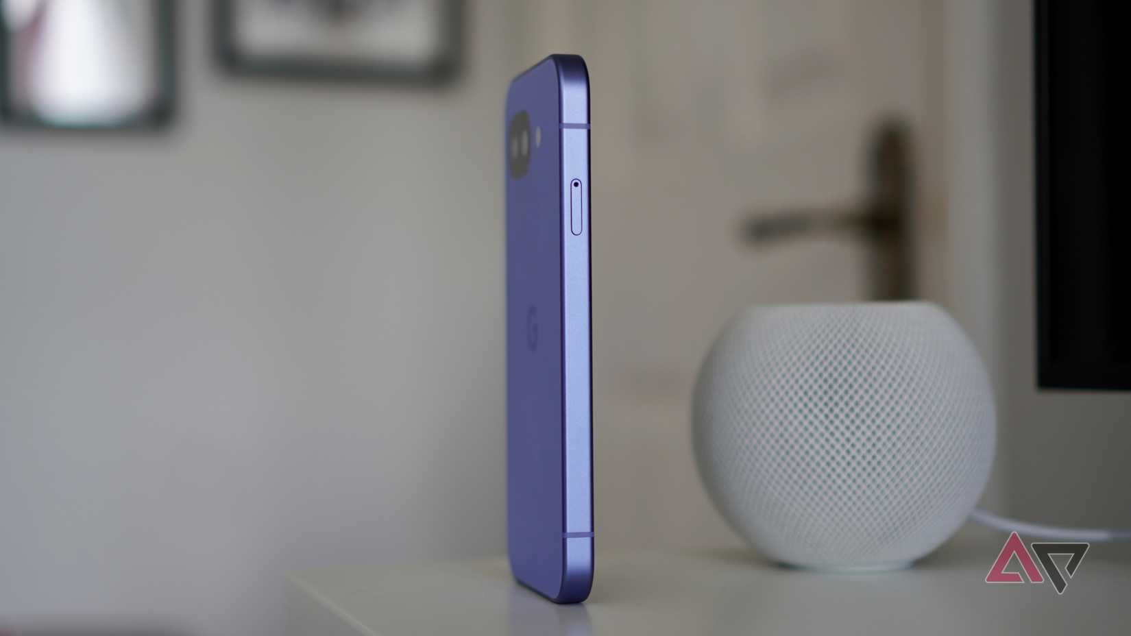 The side of the Google Pixel 10a