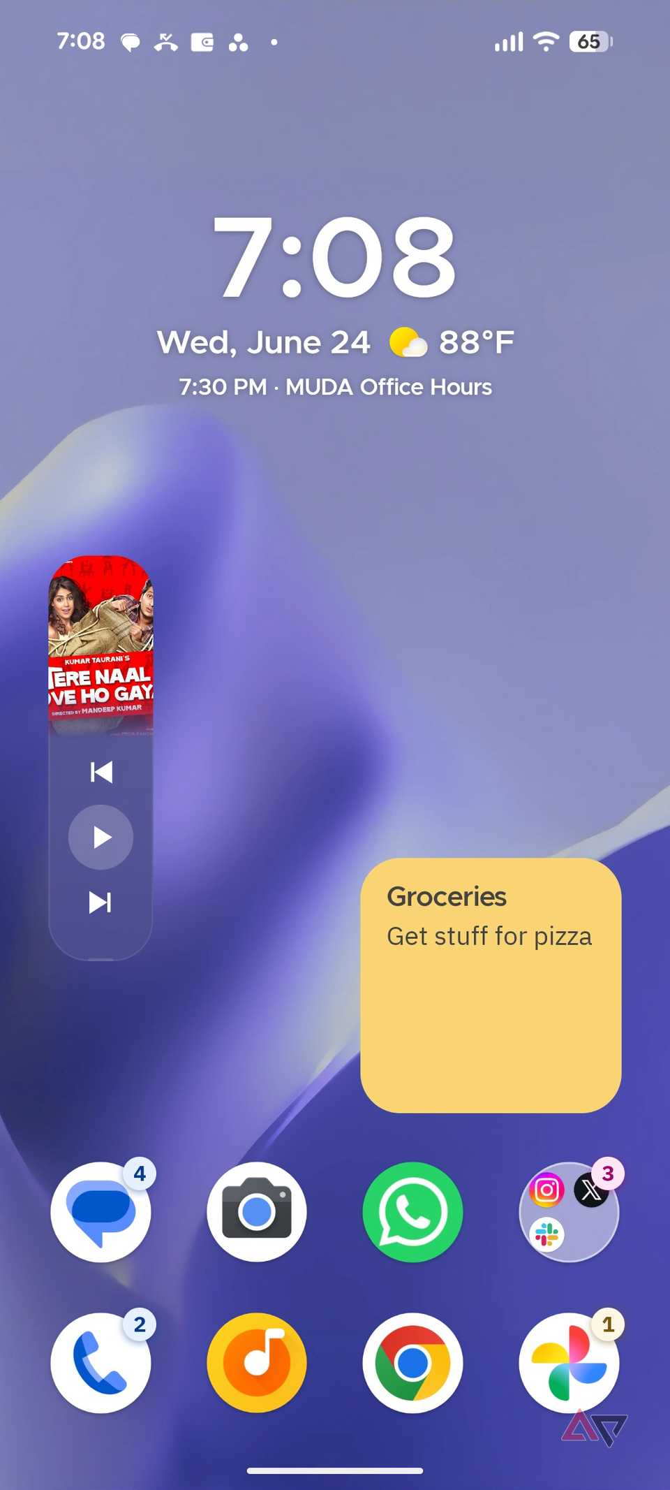 Menu principale di Smart Launcher
