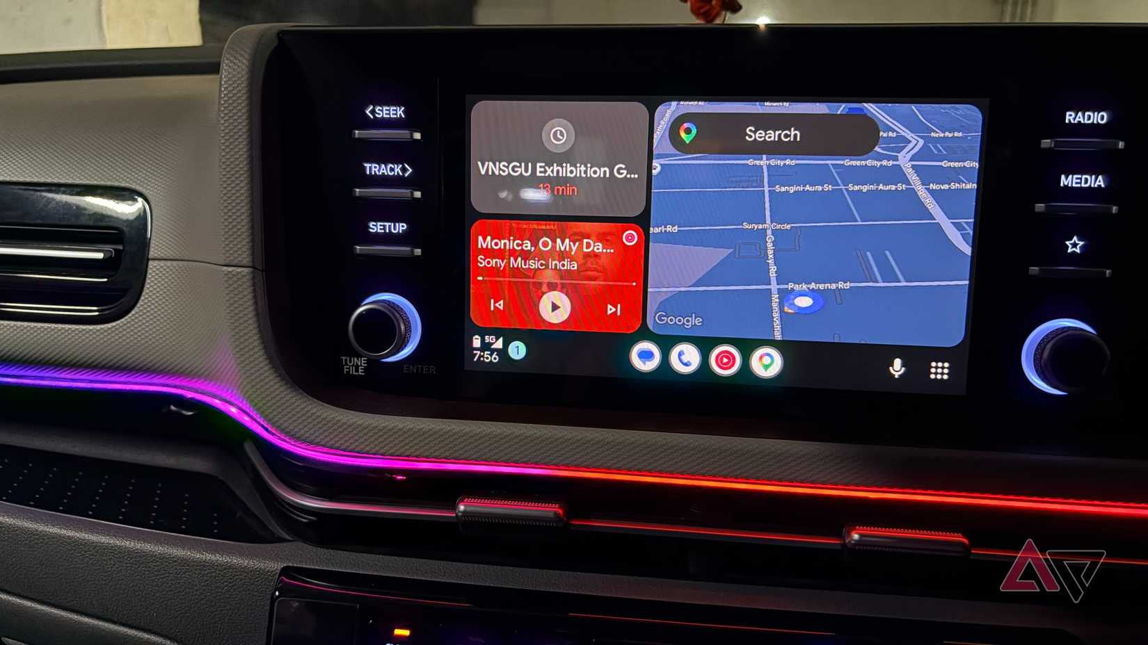 Pannello di controllo di Android Auto