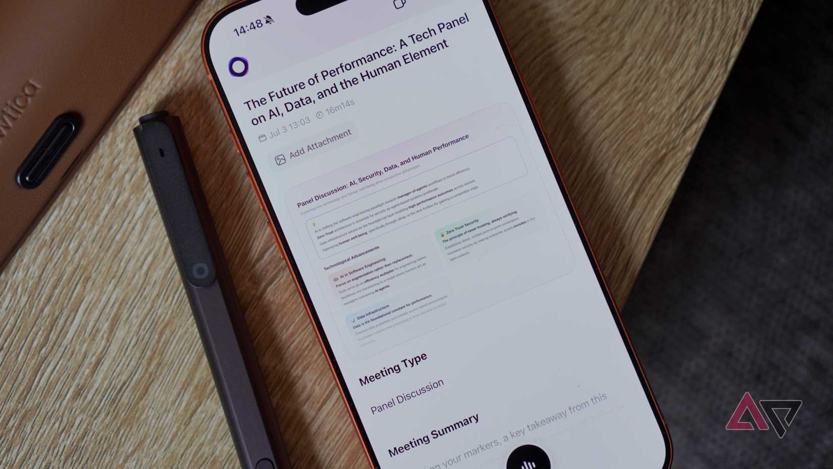 The Flowtica Scribe with the app