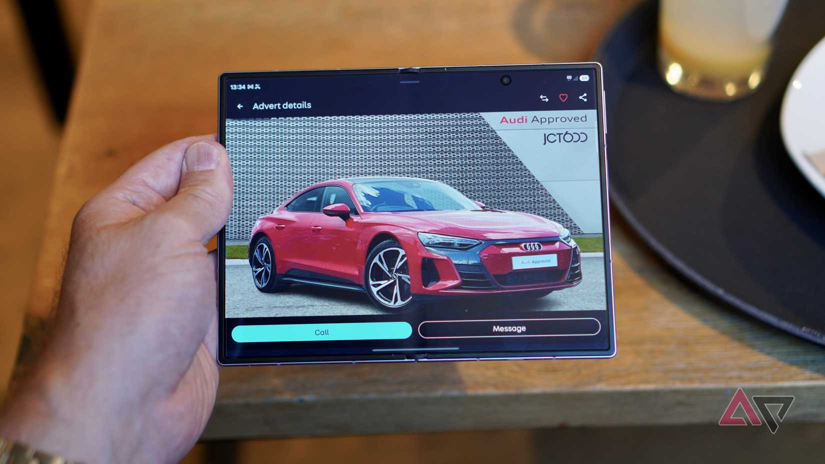 The Autotrader app on the Samsung Galaxy Z Fold 8