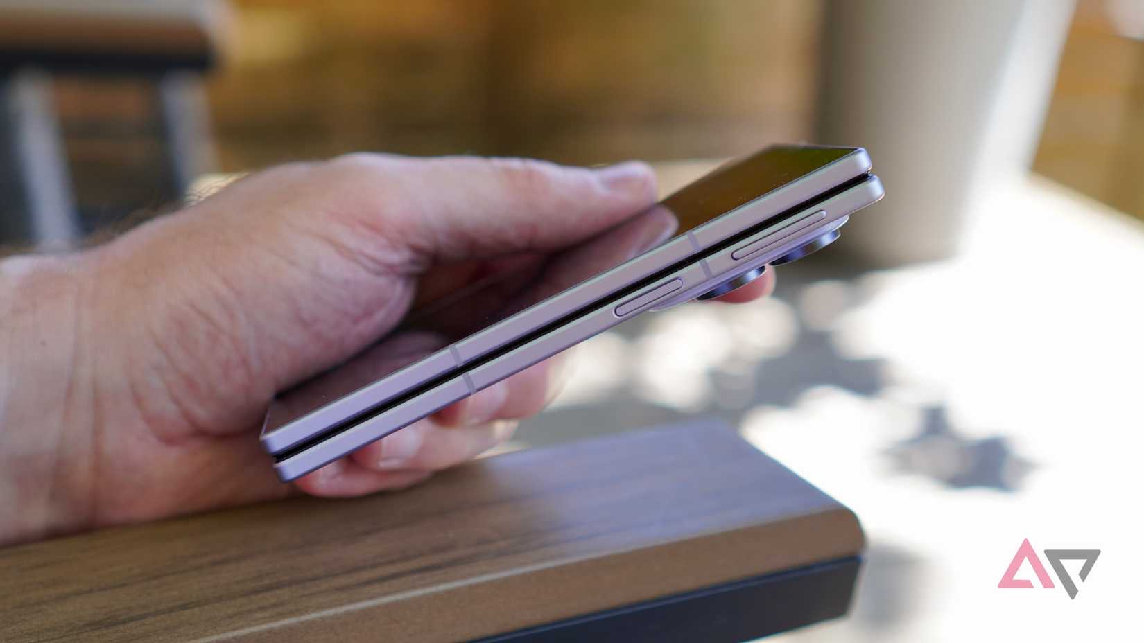A person holding the Samsung Galaxy Z Fold 8