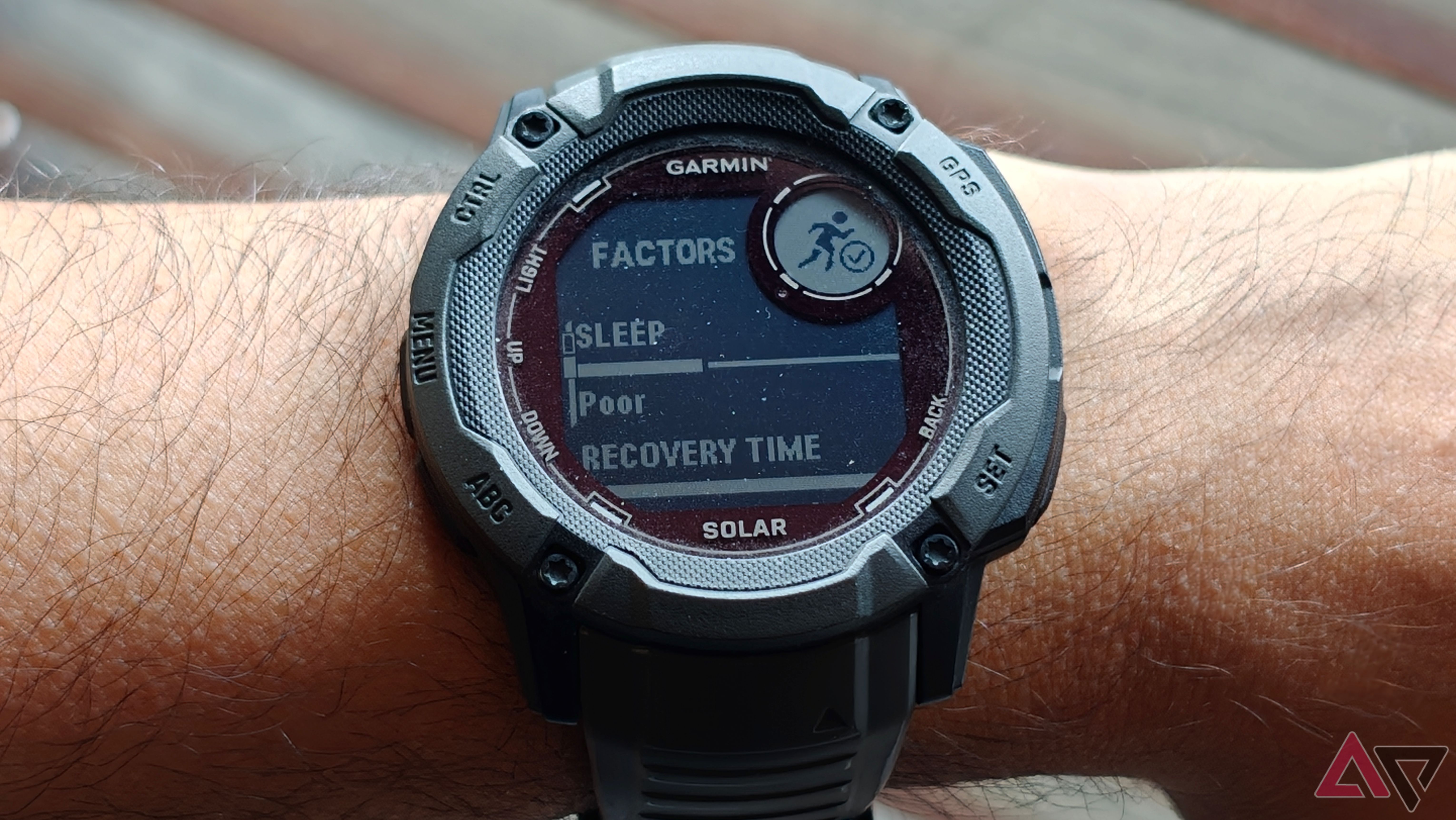 Garmin watch showing training readiness factors