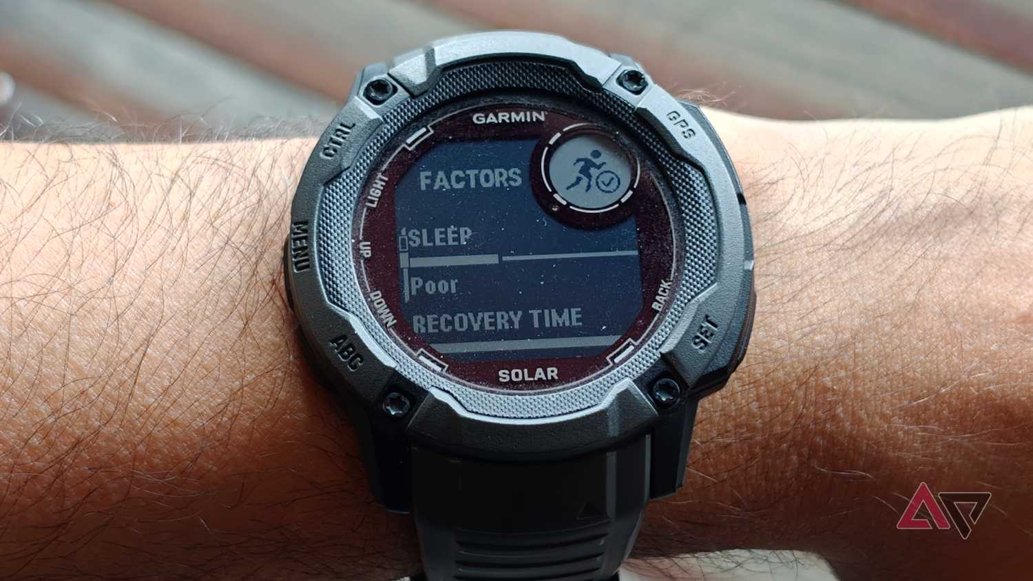 Garmin watch showing training readiness factors