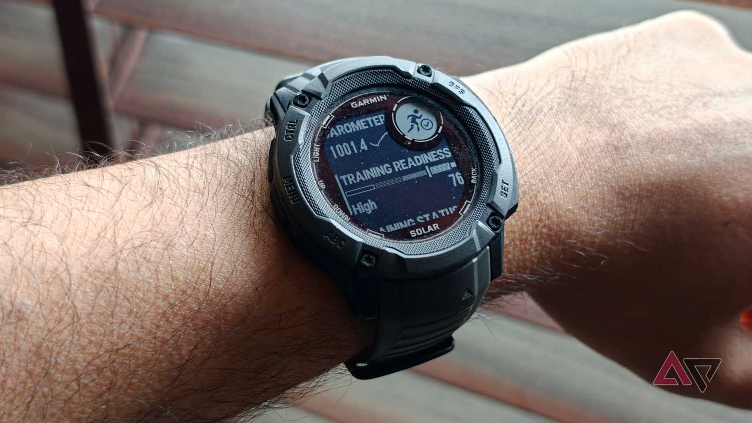 Garmin watch showing training readiness glance