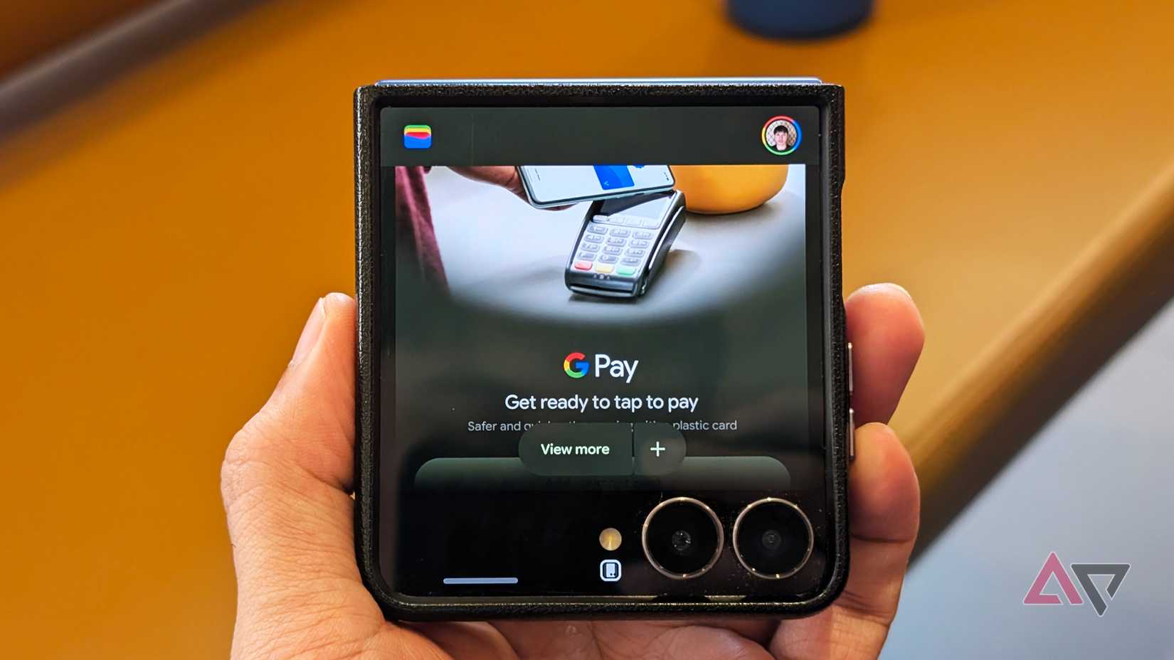 Google wallet app on Samsung Galaxy Z Flip 7 smartphone