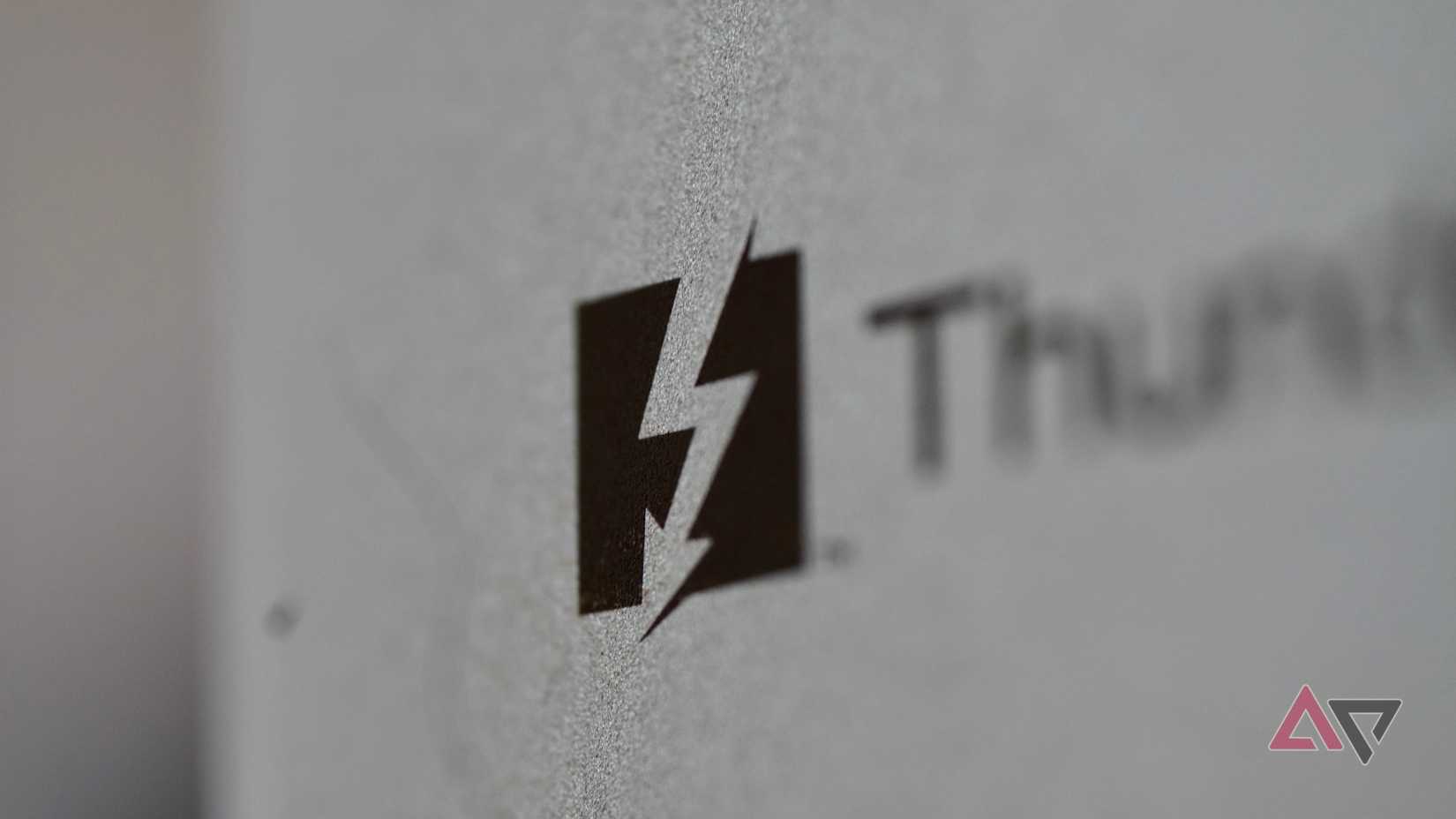 The Thunderbolt logo on the Keychron Thunderbolt 5 Docking Station