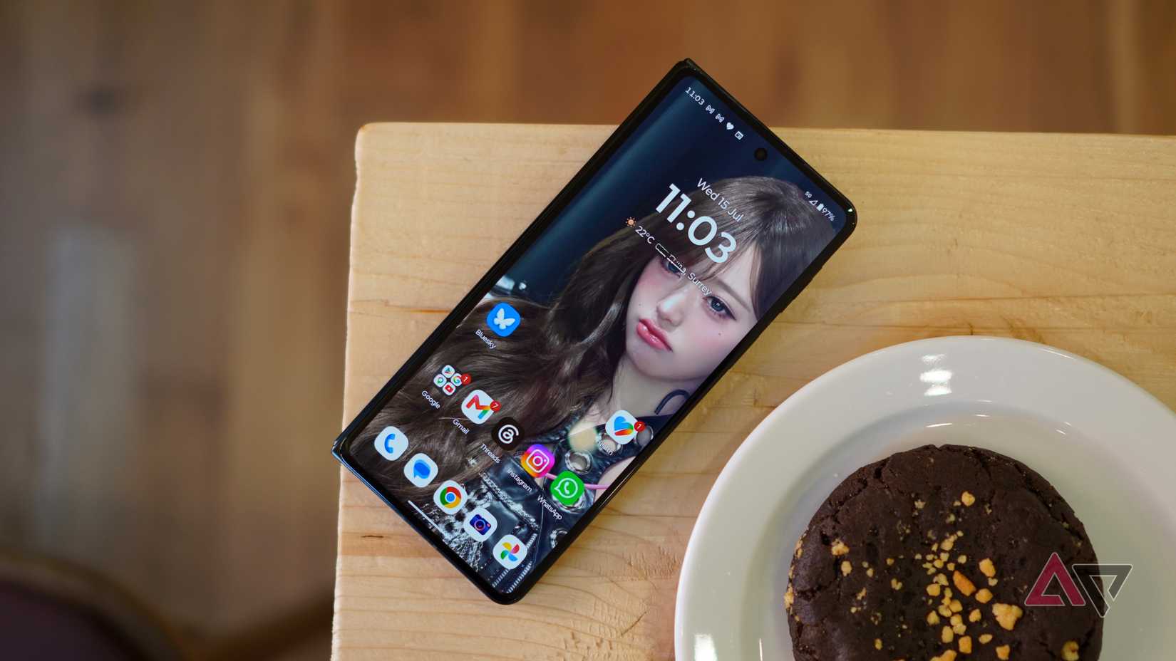 A tela externa do Motorola Razr Fold