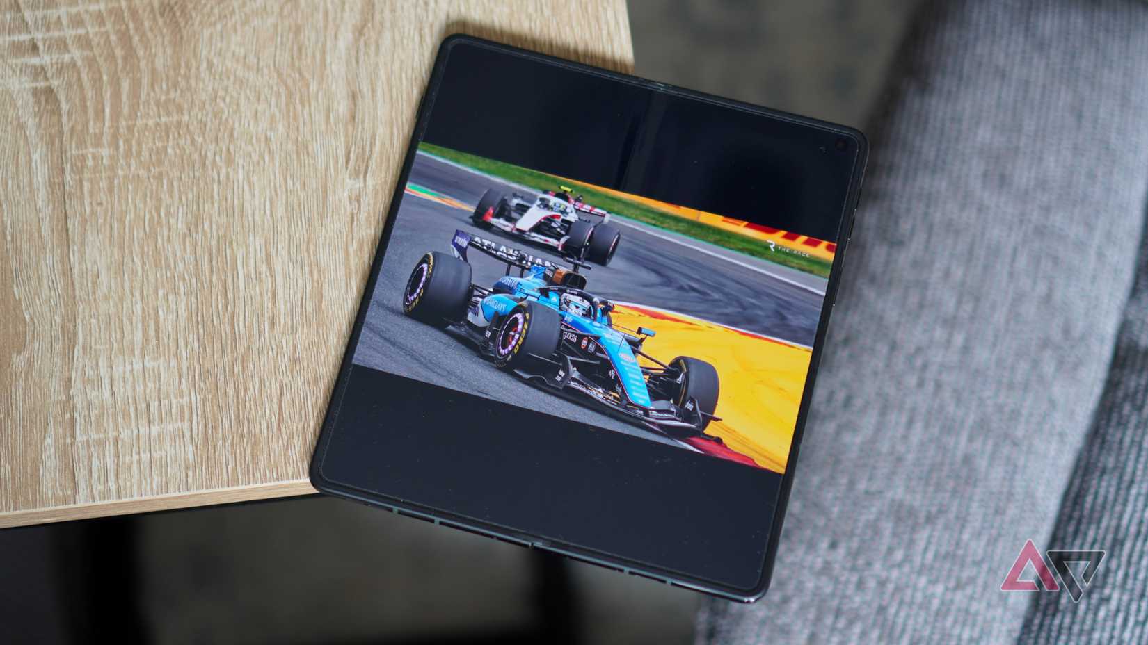 A video playing on the Motorola Razr Fold