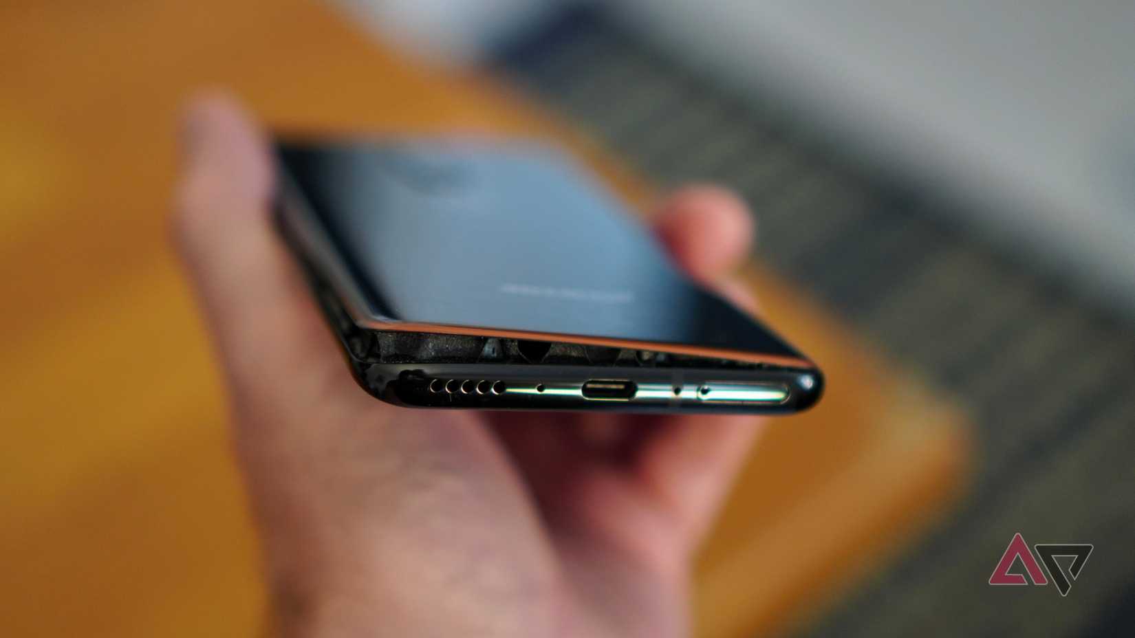 A person holding the OnePlus 7T Pro McLaren Edition