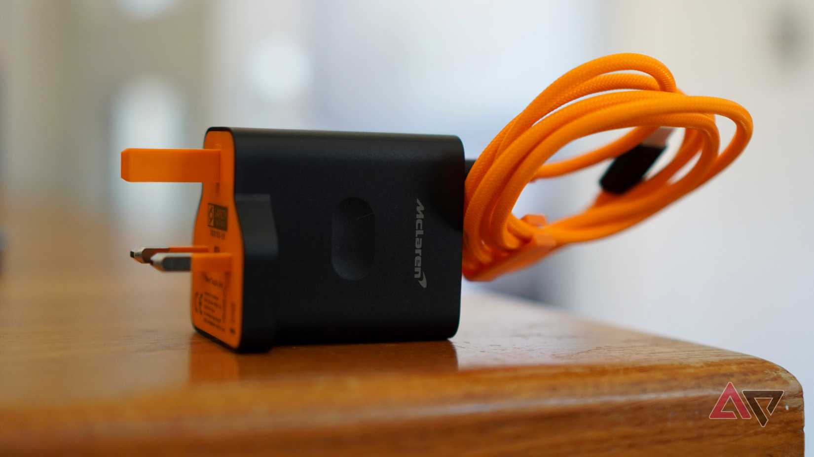 The OnePlus 7T Pro McLaren Edition's charger