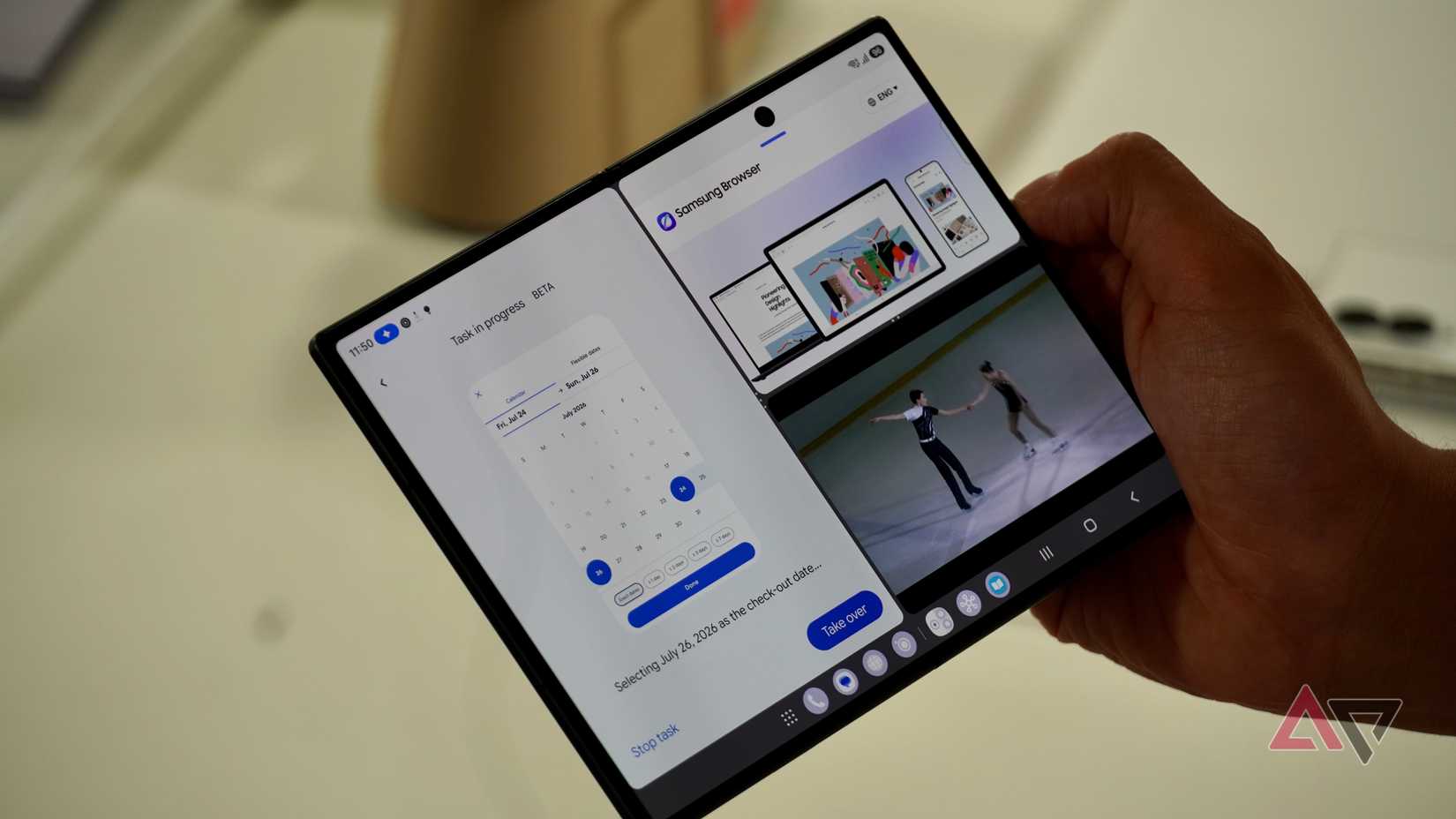 Multitarefa no Samsung Galaxy Z Fold 8