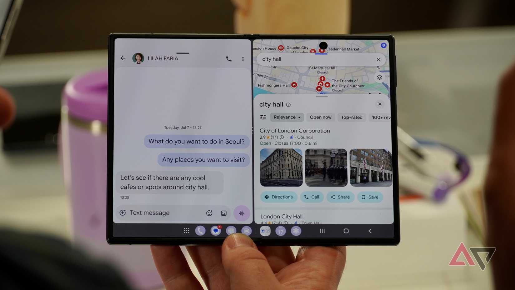 Agora recurso Nudge no Samsung Galaxy Z Fold 8