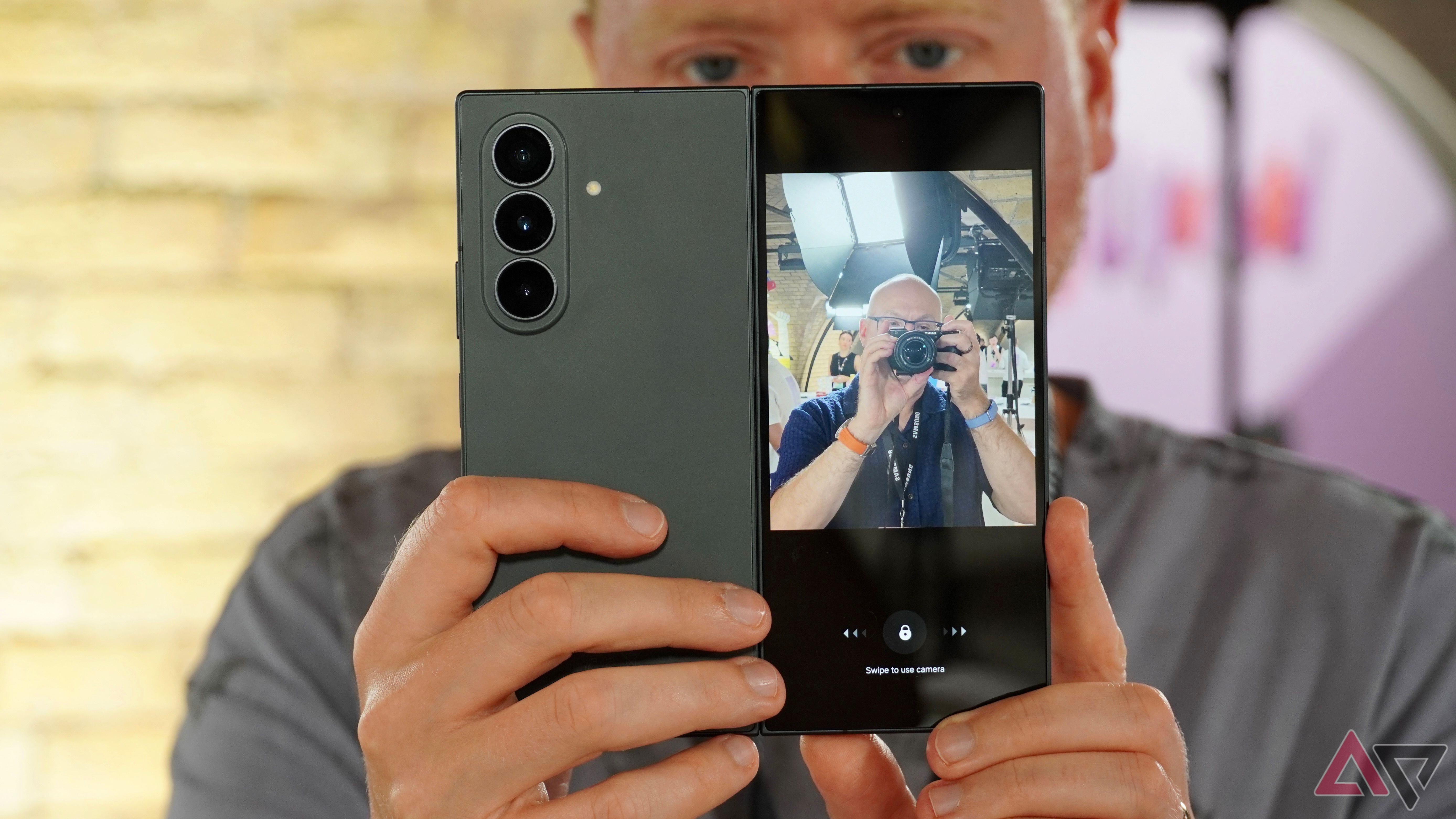 The Samsung Galaxy Z Fold 8 Ultra's camera and preview screen