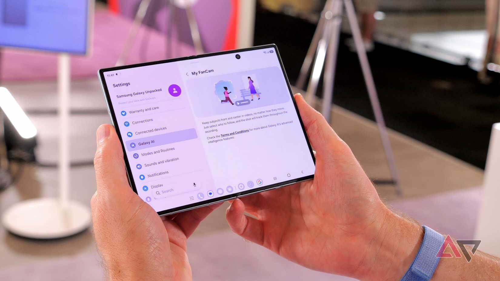 Fonctionnalité Samsung My FanCam sur le Galaxy Z Fold 8