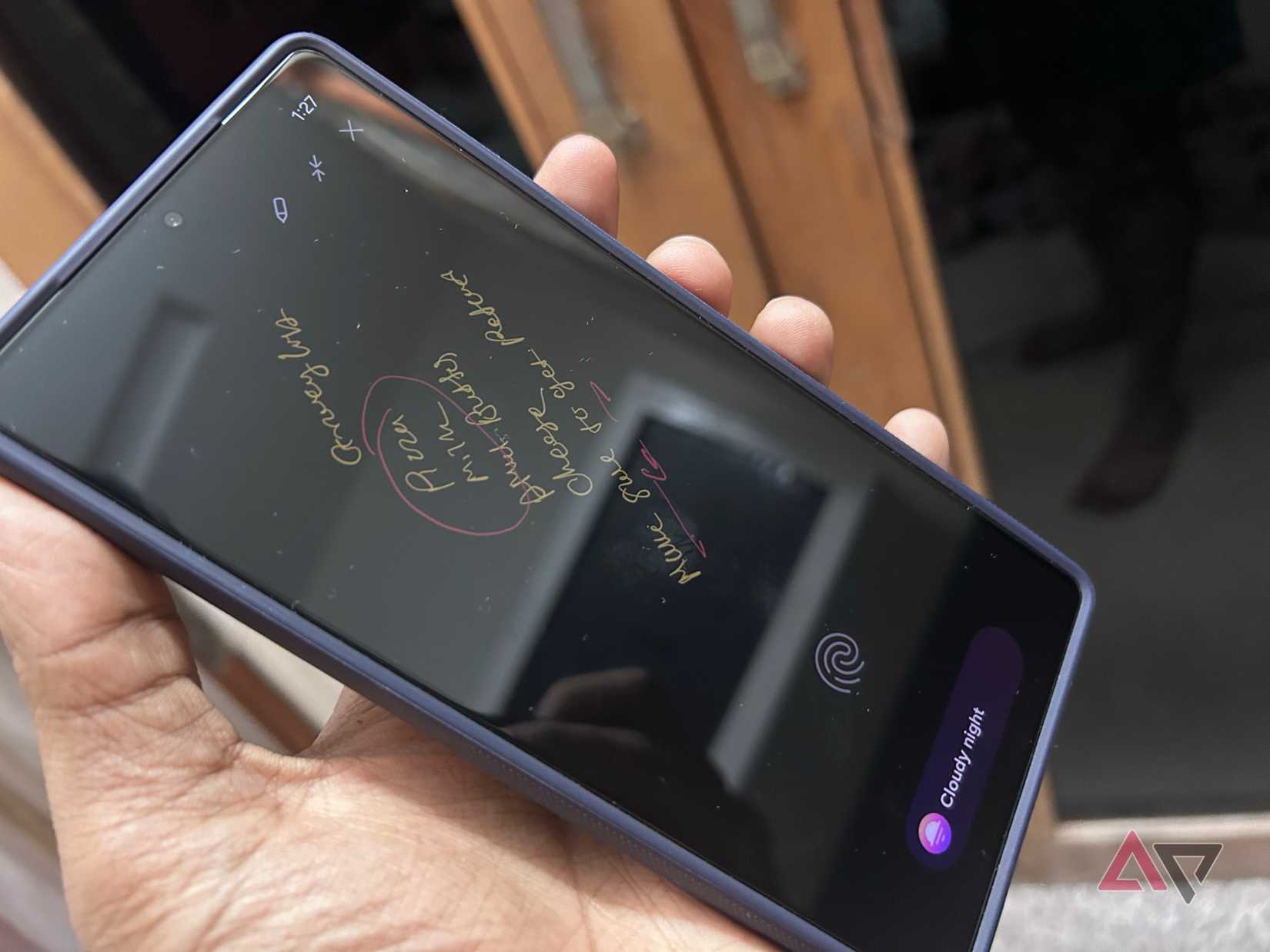 Nota fixada no Samsung