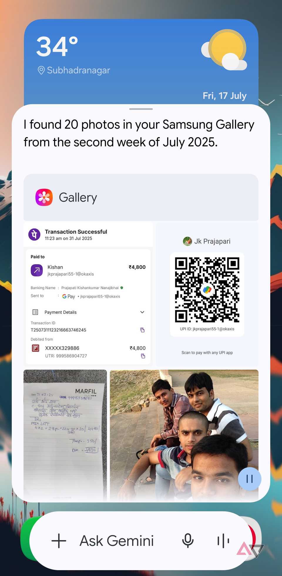 I connected Gemini with S…