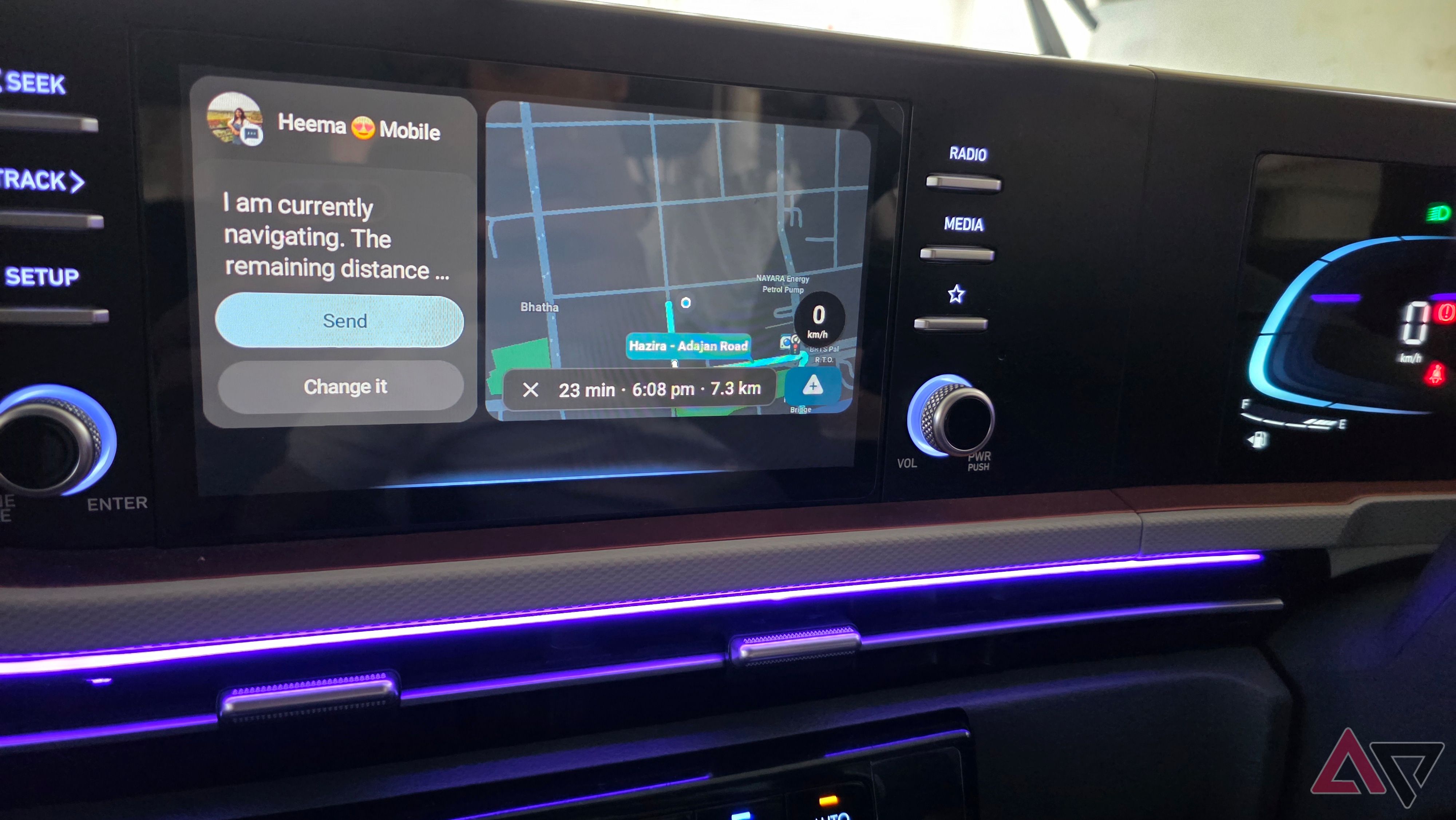 Gemini integration in Waze on Android Auto
