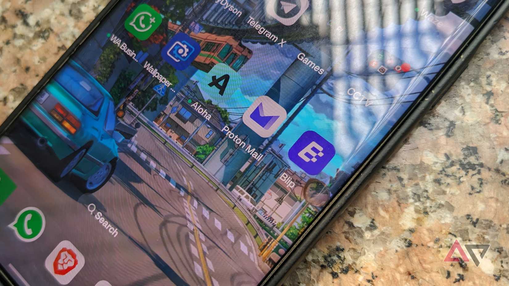 Blip shortcut on phone screen