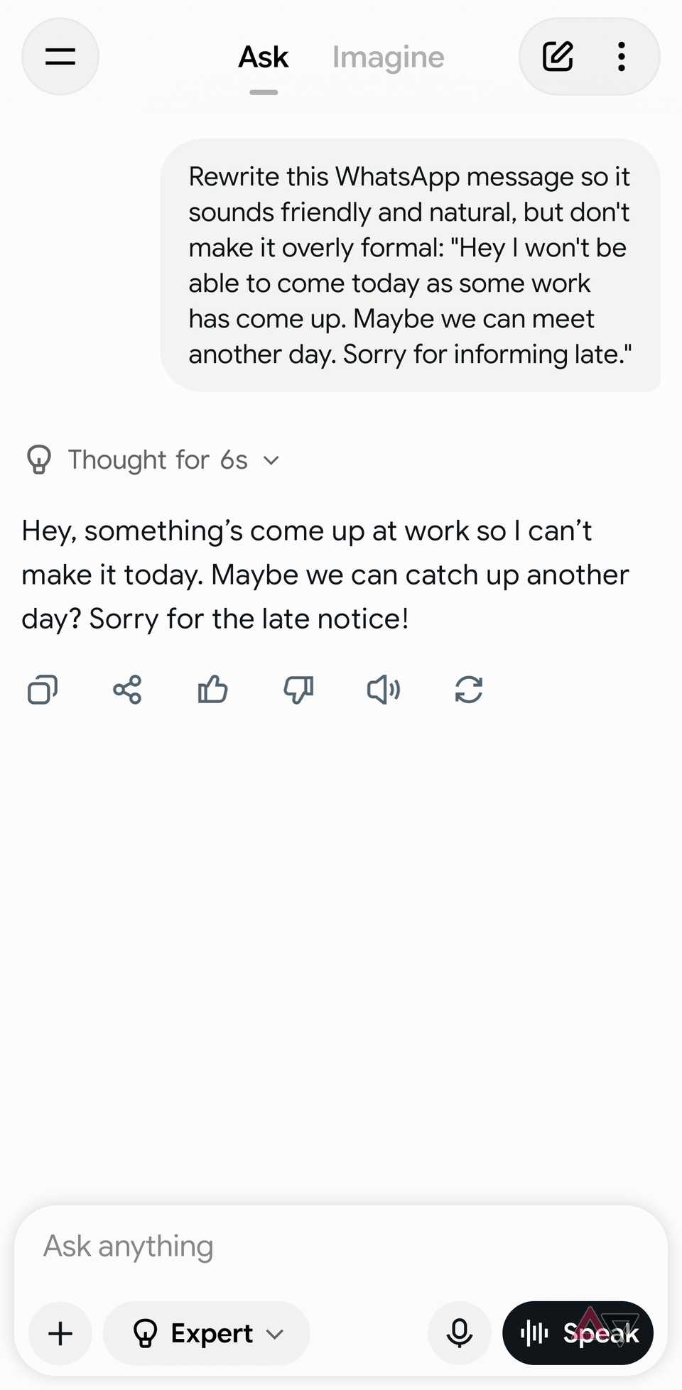 A screenshot showing Grok answering question