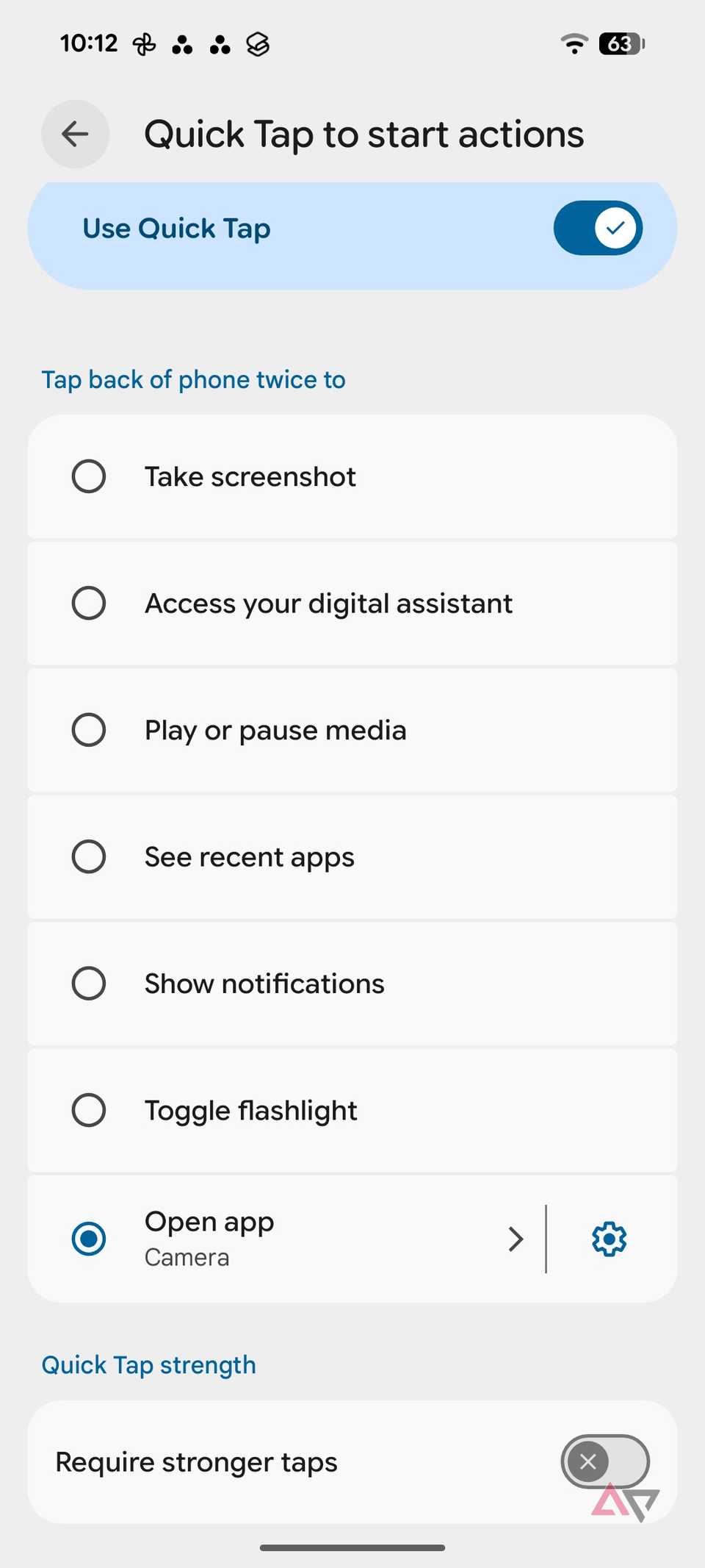 Gesto di tocco rapido sui telefoni Pixel