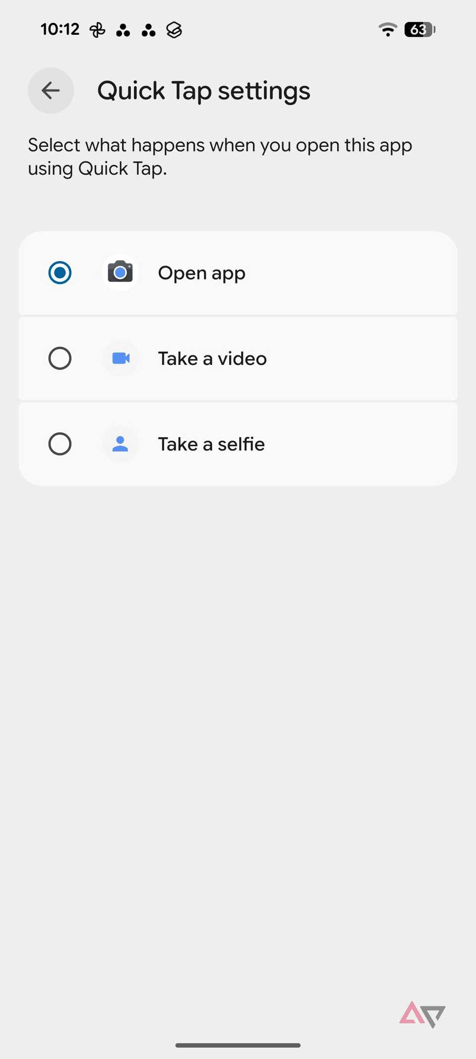 Apri la fotocamera Pixel con un gesto di tocco rapido