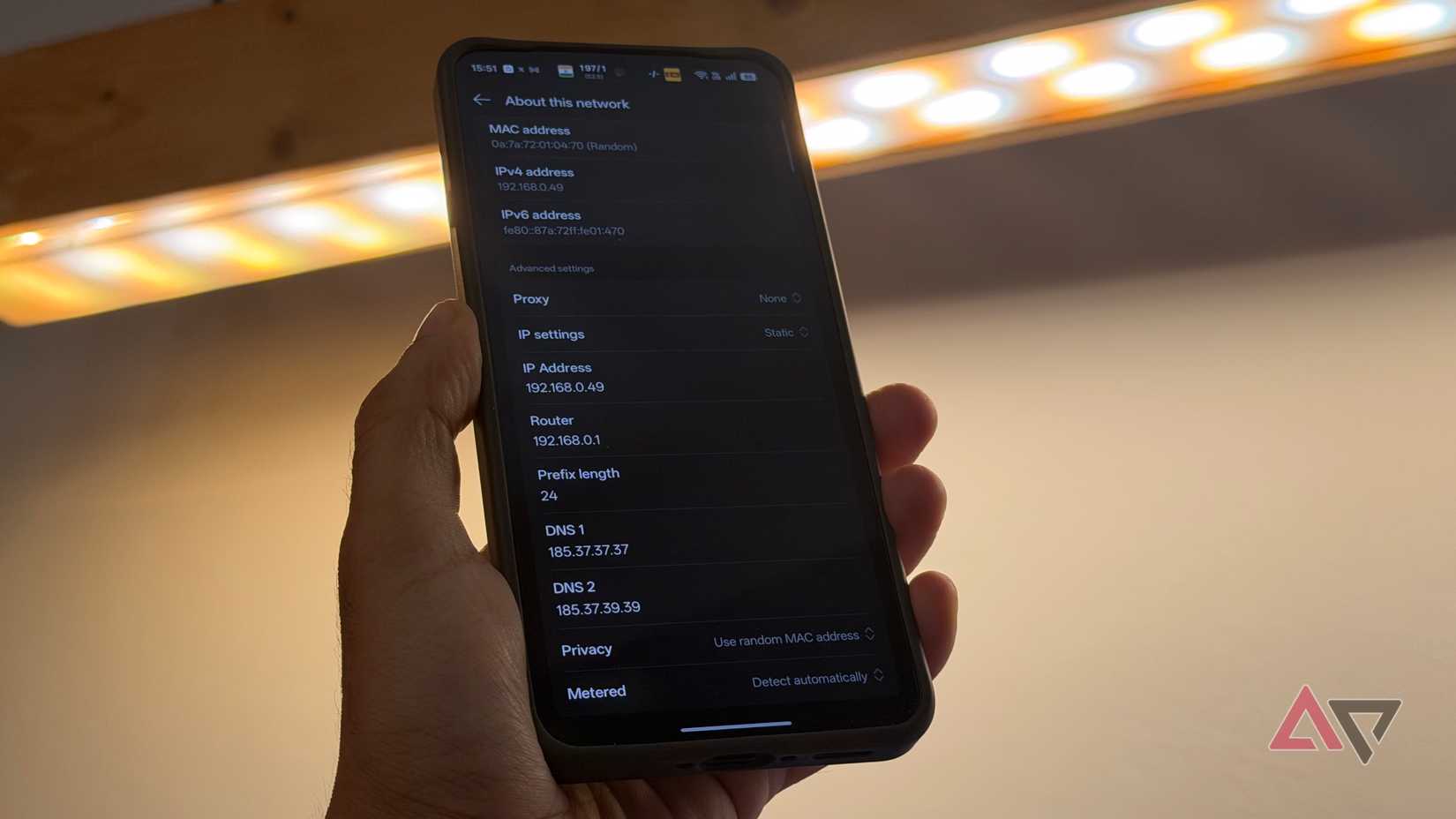 Impostazioni DNS su un telefono Android
