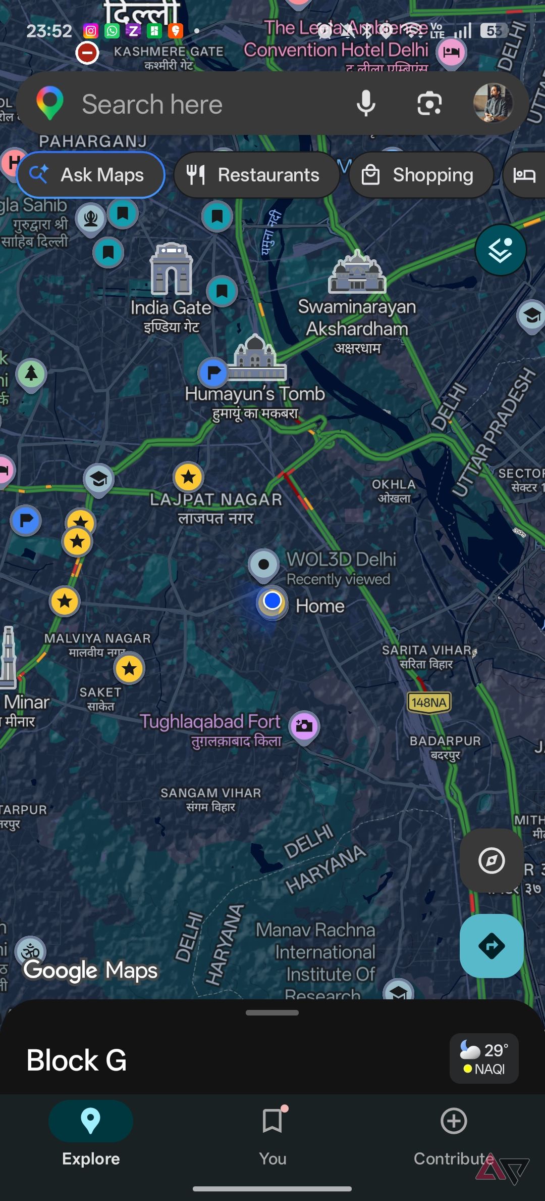 Google Maps satellite view settings 1
