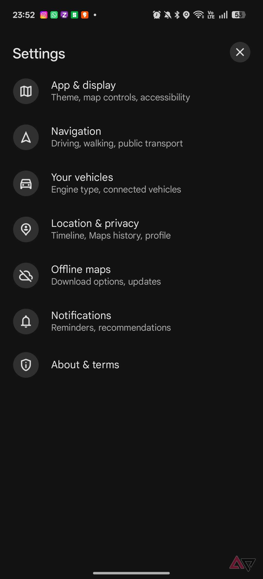 Google Maps satellite view settings 3